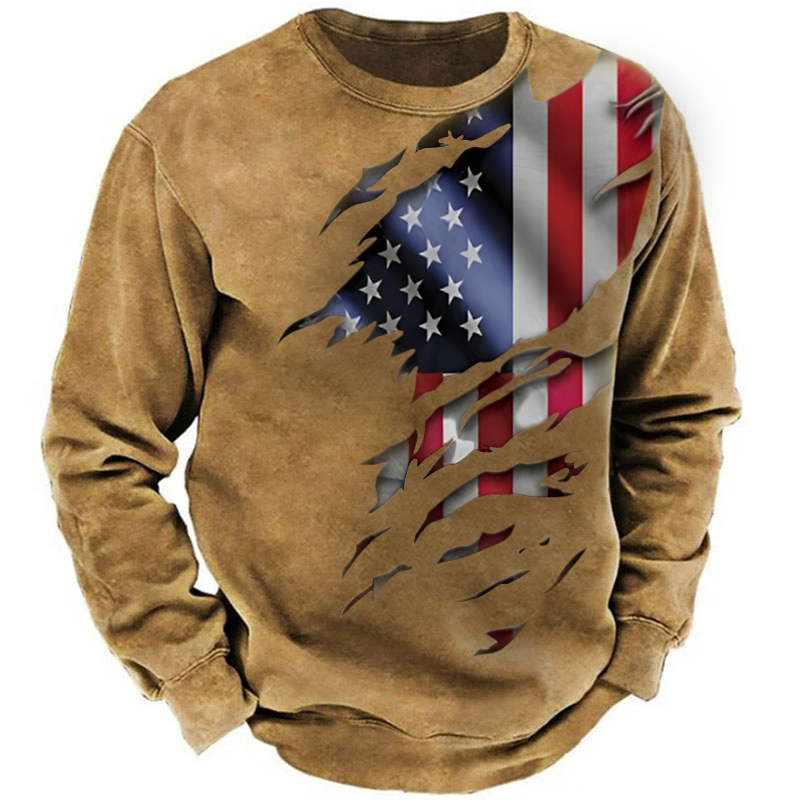 American Distressed Flag-The Best Gift For Patriots Sweatshirt