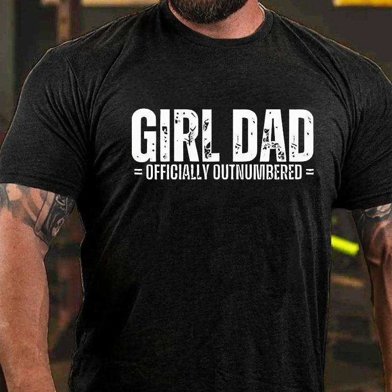 Girl Dad Officially Outnumbered Men T-shirt
