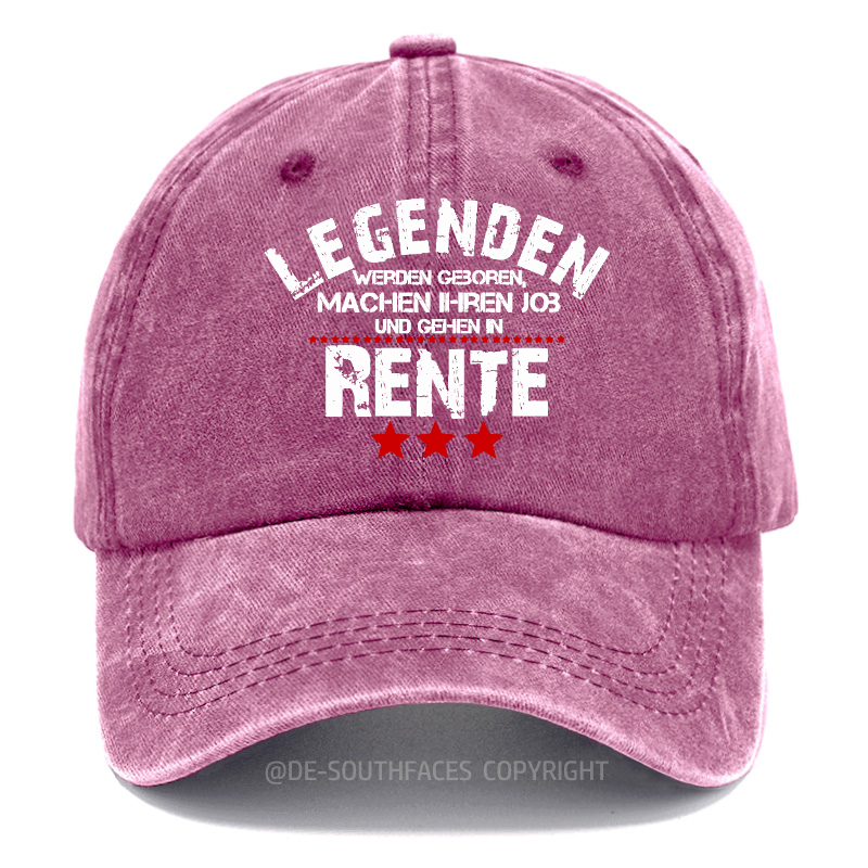 Legenden Werden Geboren  Machen Ihren Job Und Gehen In Rente Baseball Cap