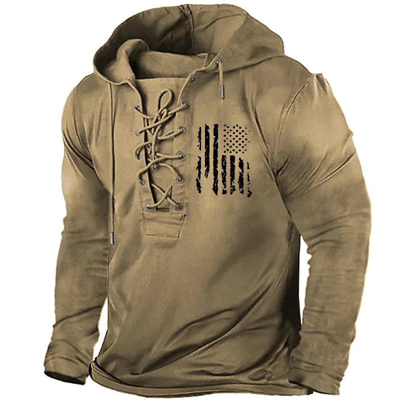 American Flag Retro Hoodie