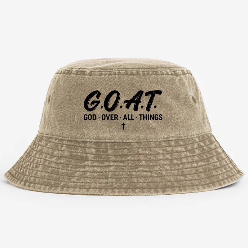 G.O.A.T.  God Over All Things Bucket Hat