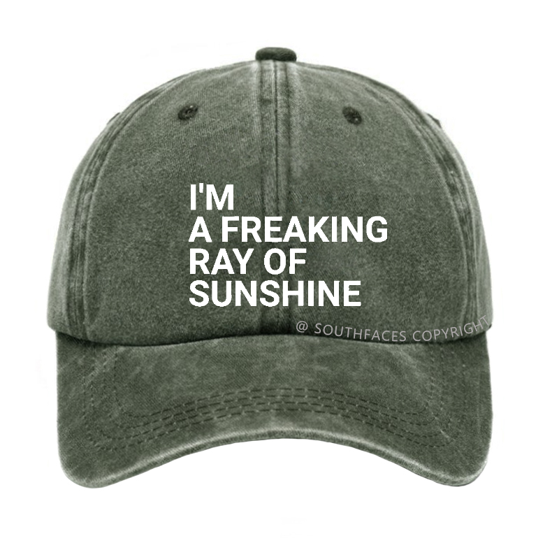 I'm A Freaking Ray Of Sunshine Joke Hat
