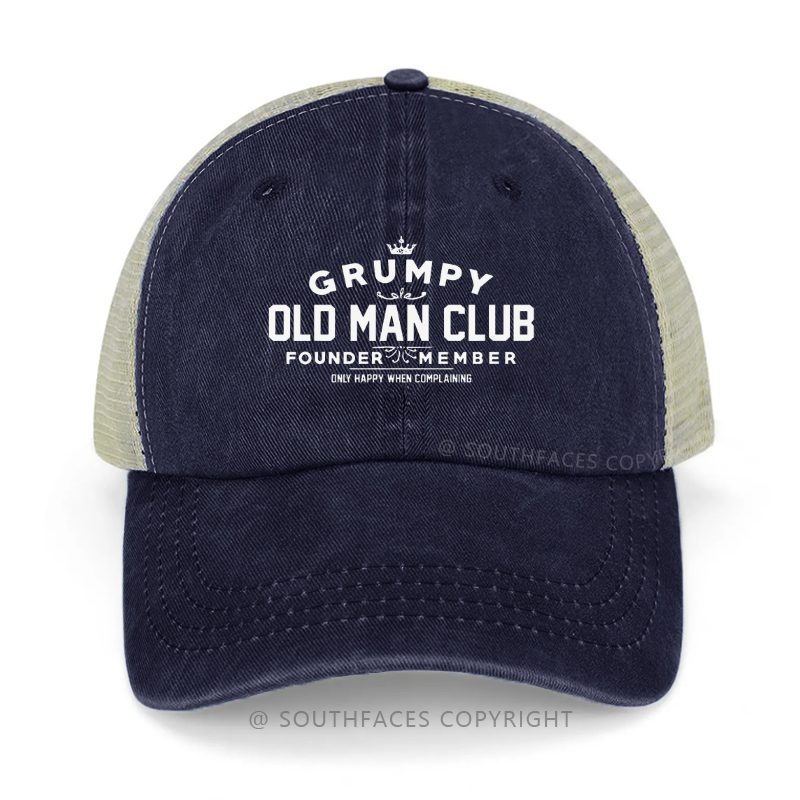 Grumpy Old Man Club Sarcastic Trucker Cap