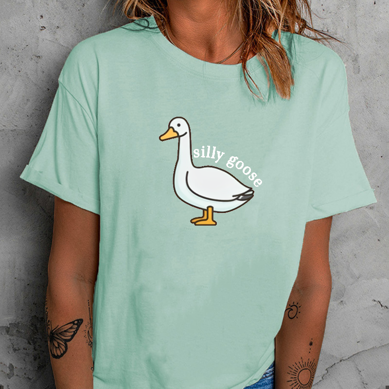 Silly Goose Funny Print T-shirt