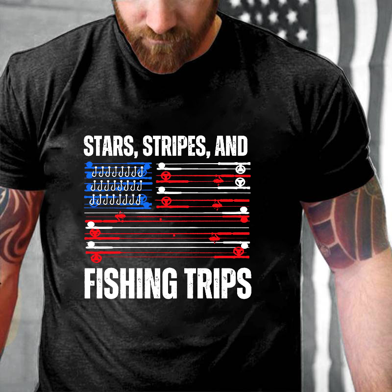 Stars, Stripes, And Fishing Trips T-shirt