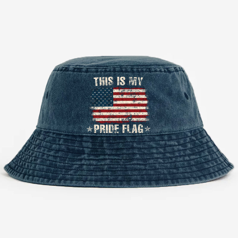 This Is My Pride Flag Print Retro Bucket Hat