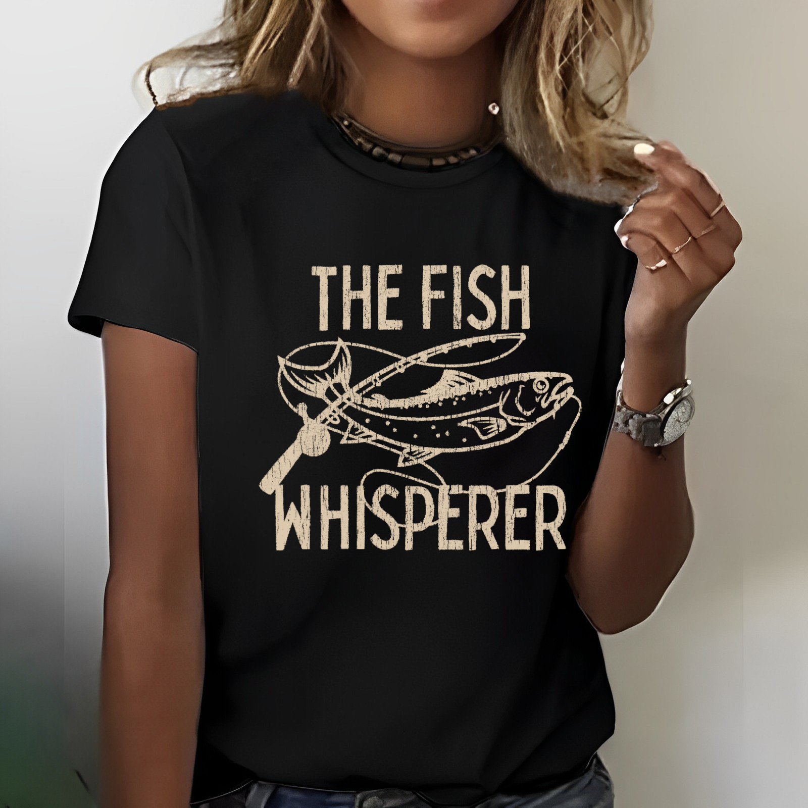The Fish Whisperer Funny Fishing T-shirt