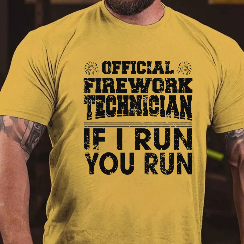 Official Firework Technician Tshirt Funny Fourth of July T-shirt