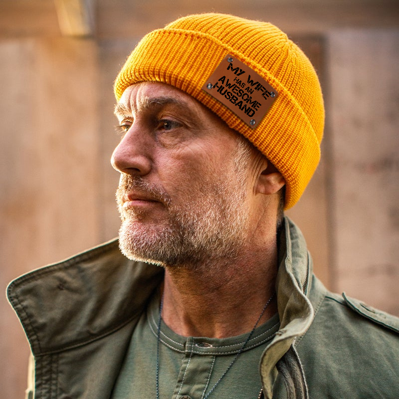 My Wife Has An Awesome Husband Beanie