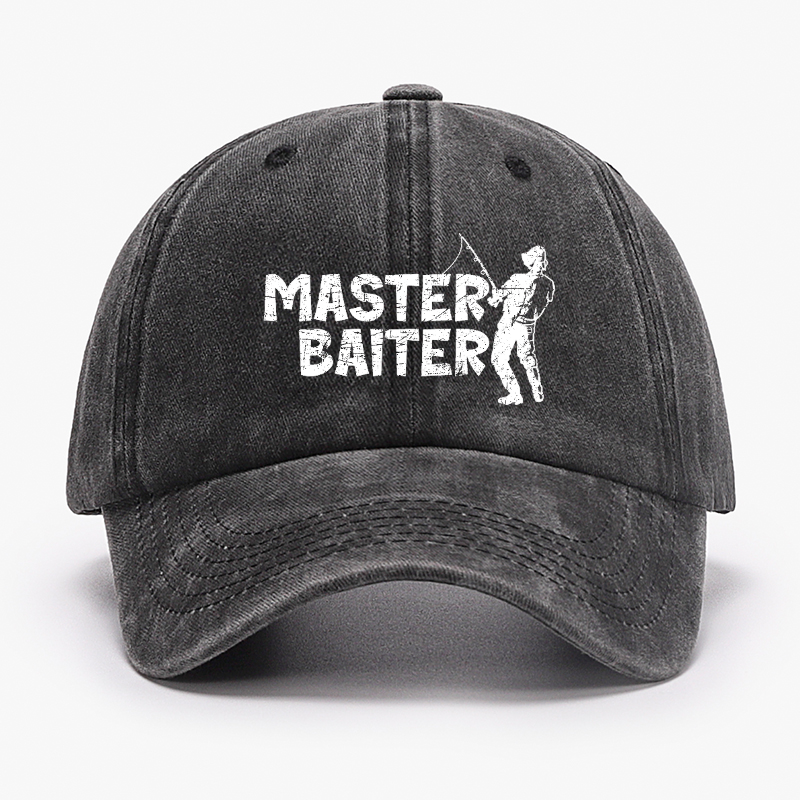 Master Baiter Fishing Funny Baseball Hat
