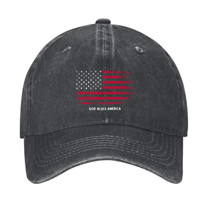 USA Flag God Bless America Hat