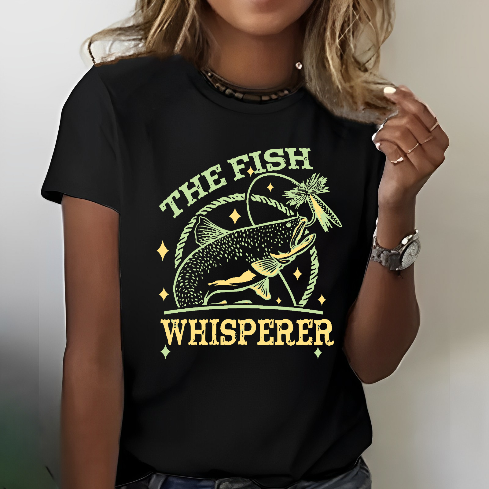 The Fish Whisperer Funny Fishing T-shirt