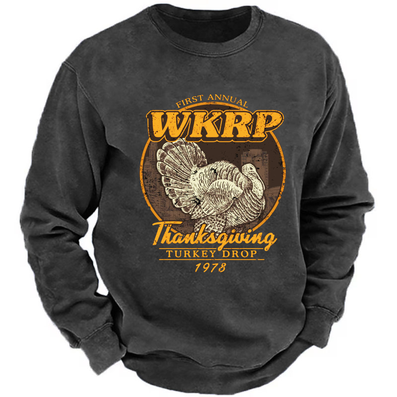 First Annual Wkrp Thanksgiving Turkey Drop 1978 Sweatshirt