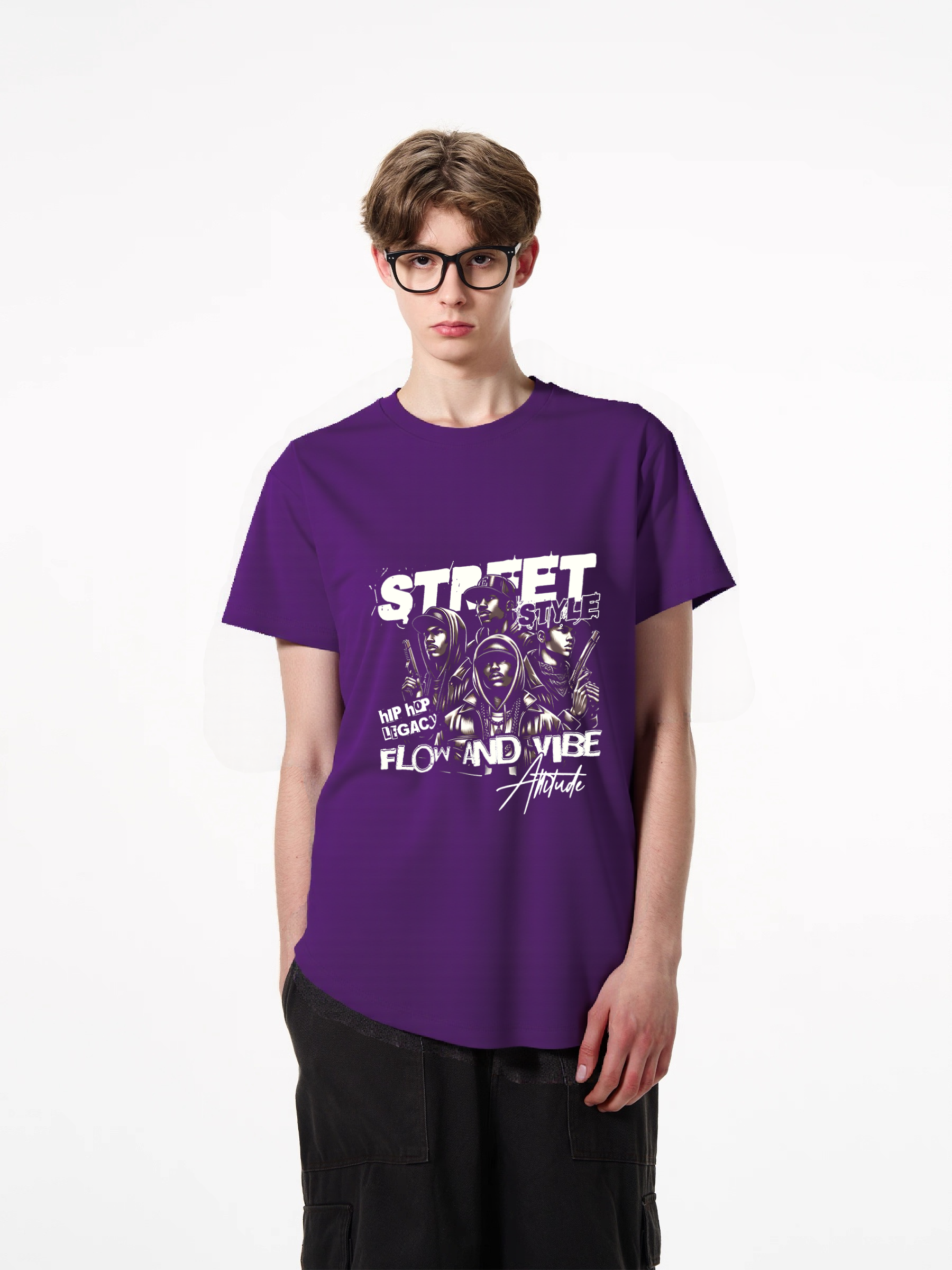 1pcs Street Vibe Attitude T Shirt 180g pure cotton print design trendy apparel various colors fashion graphic hip hop legacy style Heavenly' & Other Designs in Lightweight Fabrics for Summer Wear Heavenly' Casual Crew