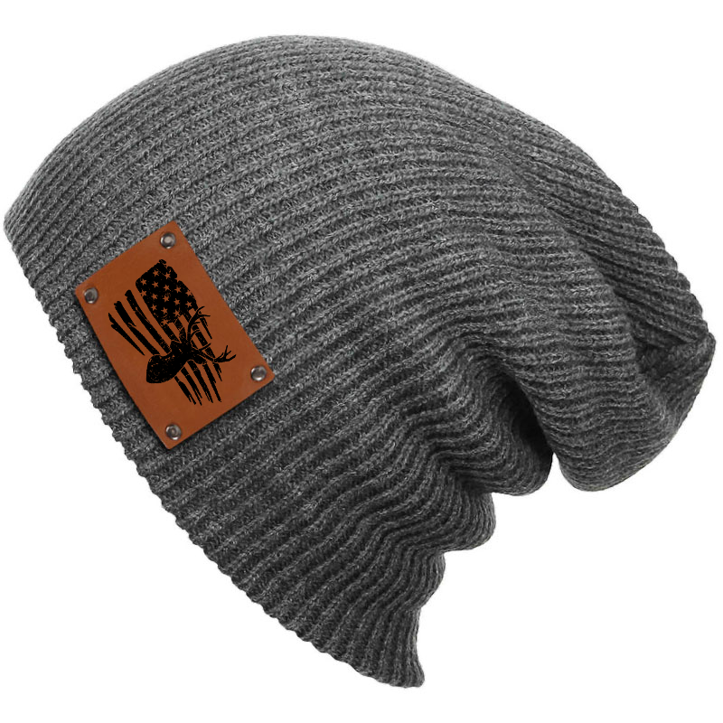 Hunting Deer America Flag Beanie