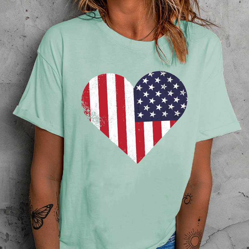 USA Flag 4th of July Independence Day American Flag T-shirt