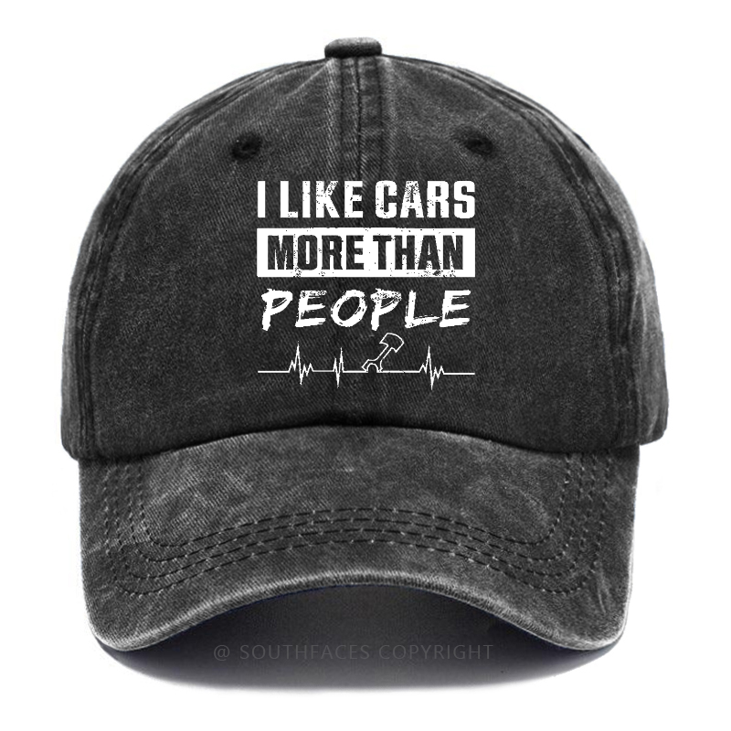 I Like Cars More Than People Hat