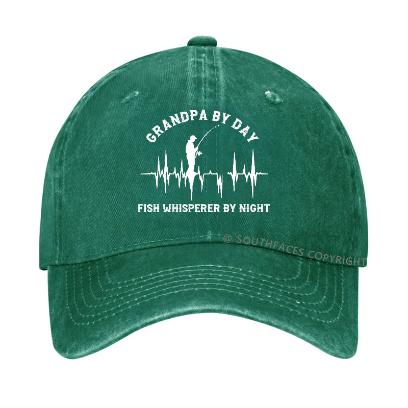 Grandpa By Day Fish Whisperer By Night Funny Hat