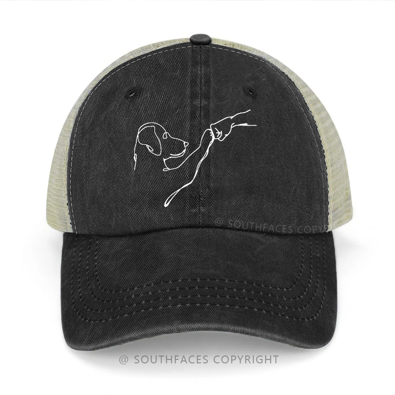 Puppy Fist Bump Trucker Cap