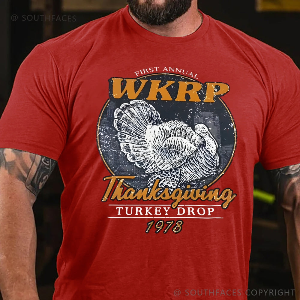 First Annual Wkrp Thanksgiving Turkey Drop T-Shirt