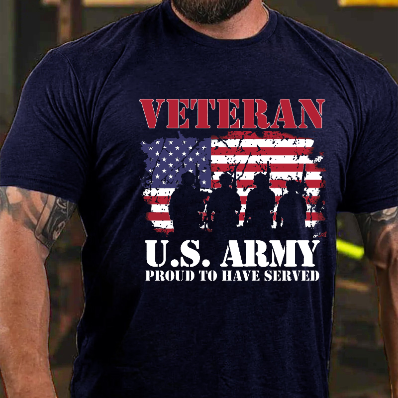 Veteran U.S. Army Proud To Have Served T-shirt