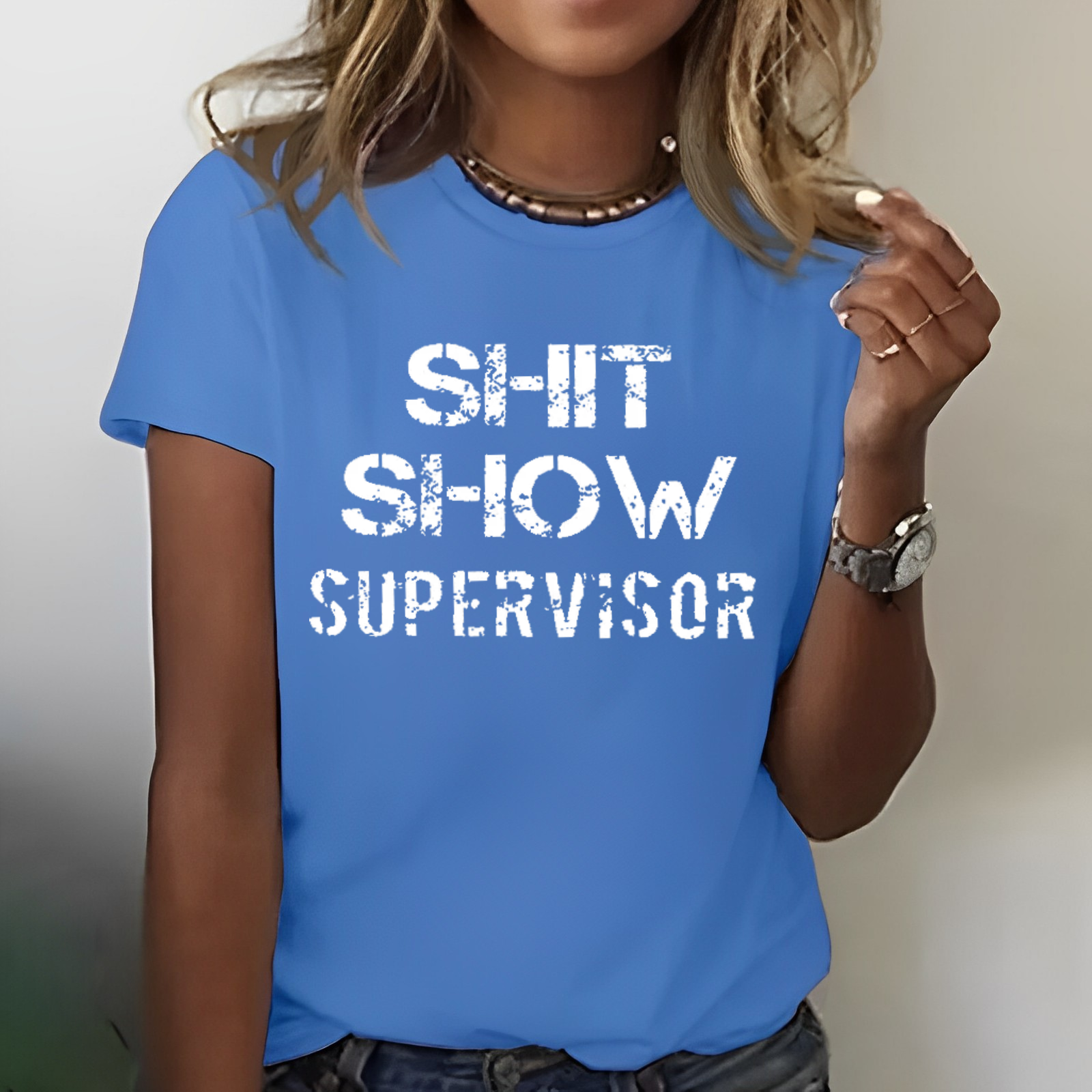Shit Show Supervisor Print T-shirt