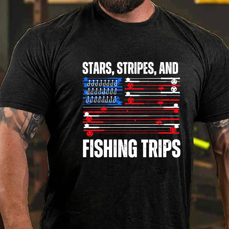 Stars, Stripes, And Fishing Trips T-shirt