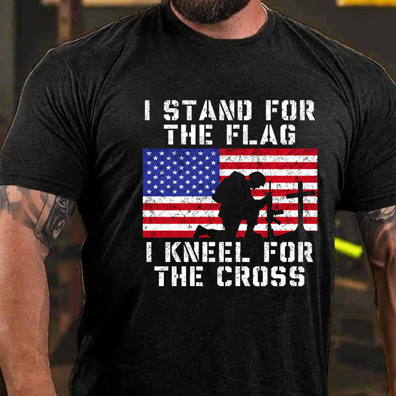 I Stand For The Flag I Kneel For The Cross T-shirt