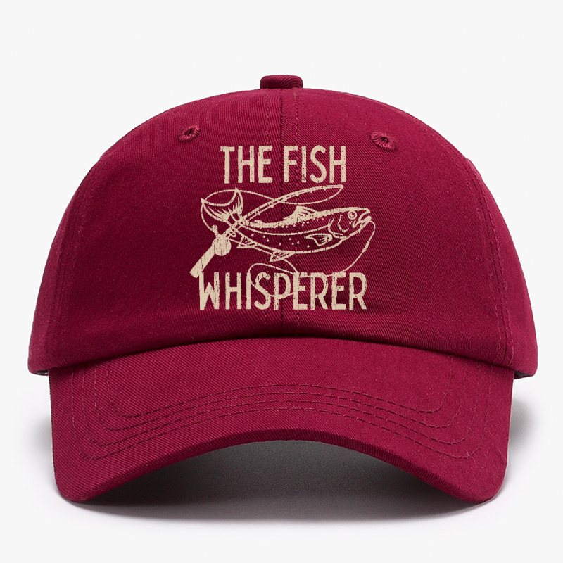 The Fish Whisperer Funny Fishing Baseball Hat