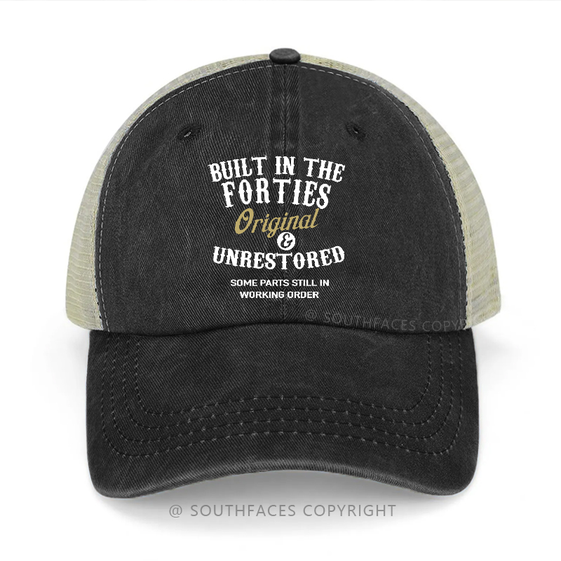 Built In The Forties Original And Unrestored Trucker Cap