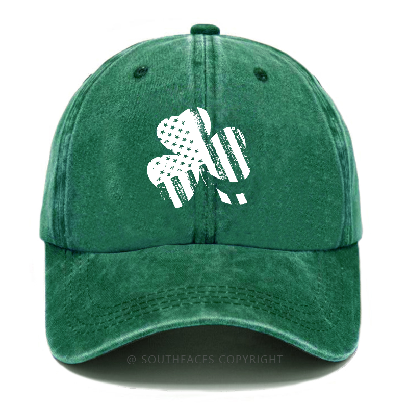 USA Flag Shamrock Print St. Patrick's Day Hats