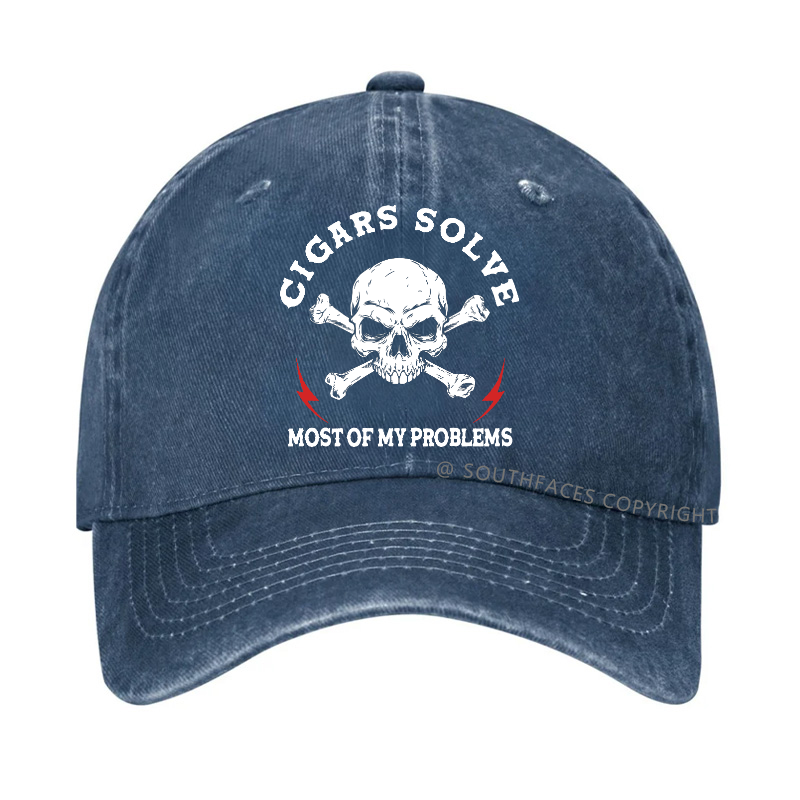 Cigars Solve Most Of My Problems Hat