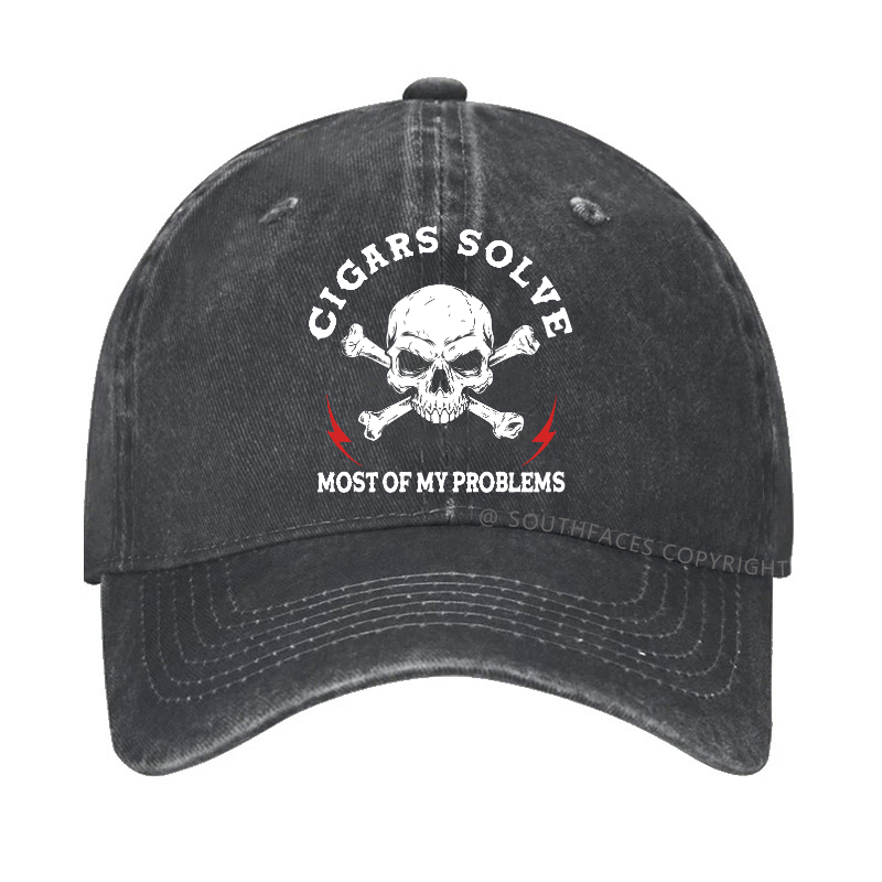 Cigars Solve Most Of My Problems Hat