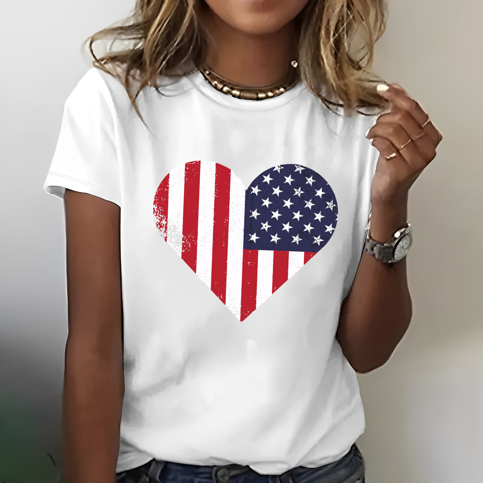 USA Flag 4th of July Independence Day American Flag T-shirt