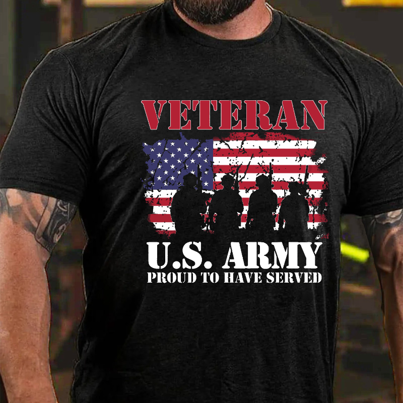 Veteran U.S. Army Proud To Have Served T-shirt