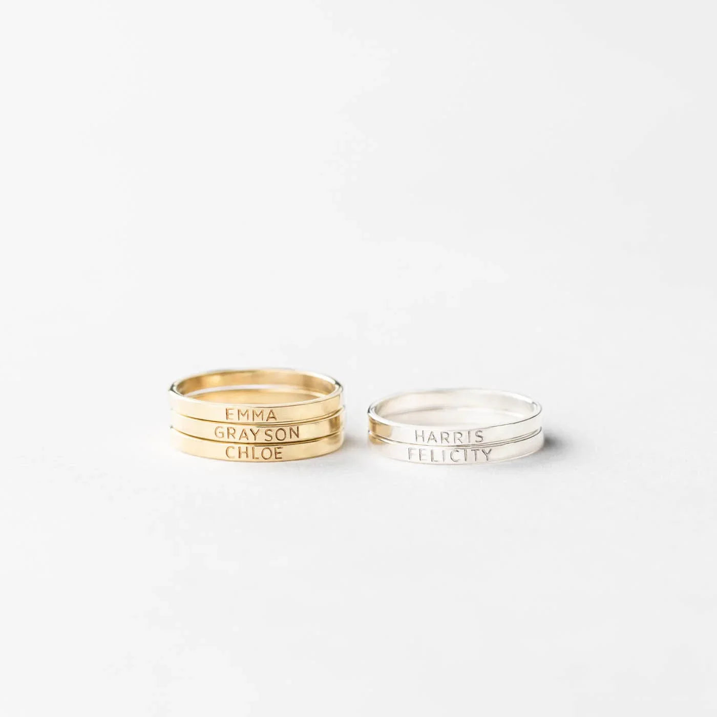 Dainty Personalized 2mm Ring
