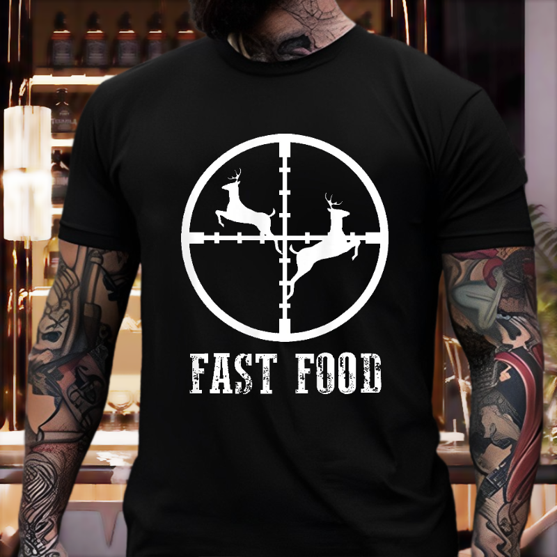 Fast-Food-Hirschjagd-Geschenk-T-Shirt