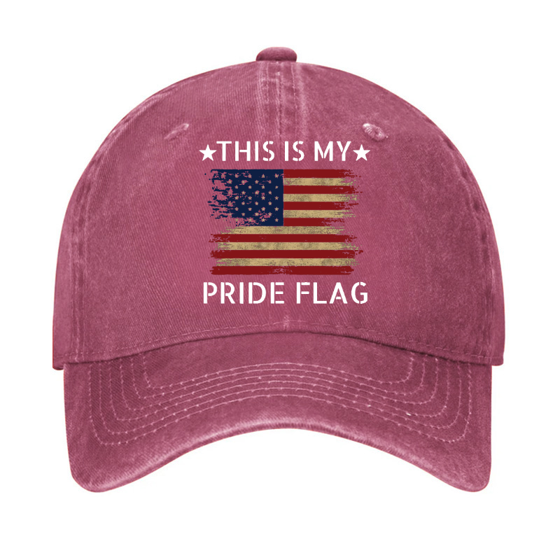American Flag This Is My Pride Flag Hat