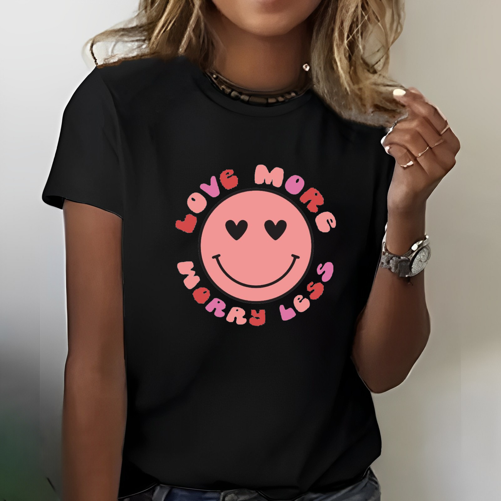 Love More Worry Less Women T-shirt