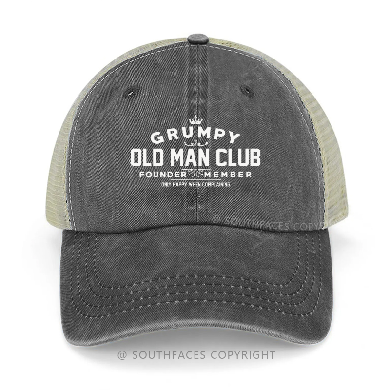 Grumpy Old Man Club Sarcastic Trucker Cap