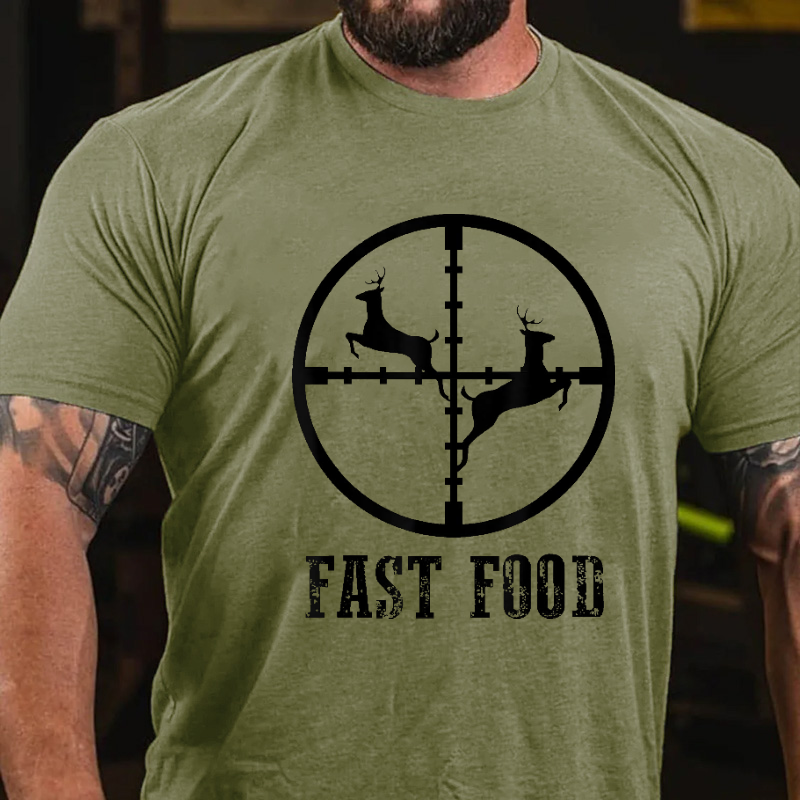 Fast-Food-Hirschjagd-Geschenk-T-Shirt