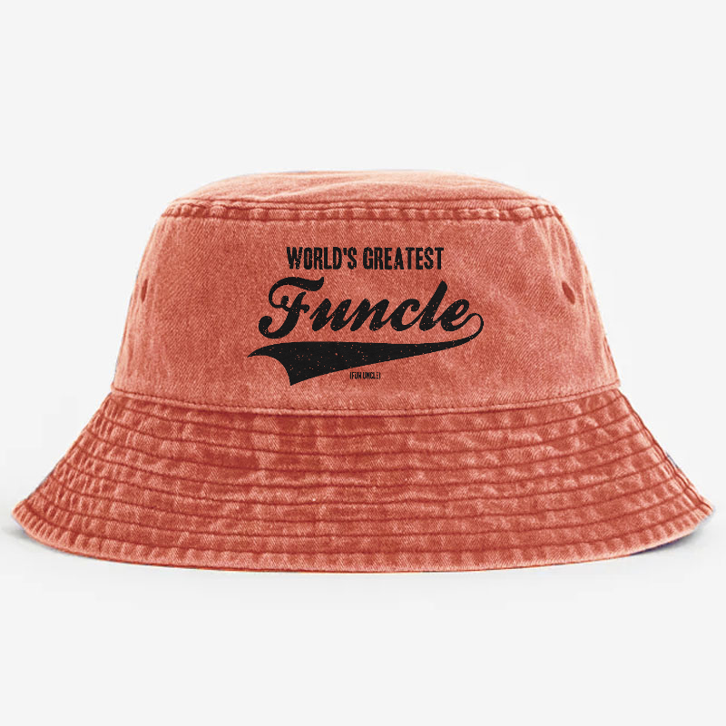Worlds Greatest Funcle Funny Fun Uncle Gift Bucket Hat