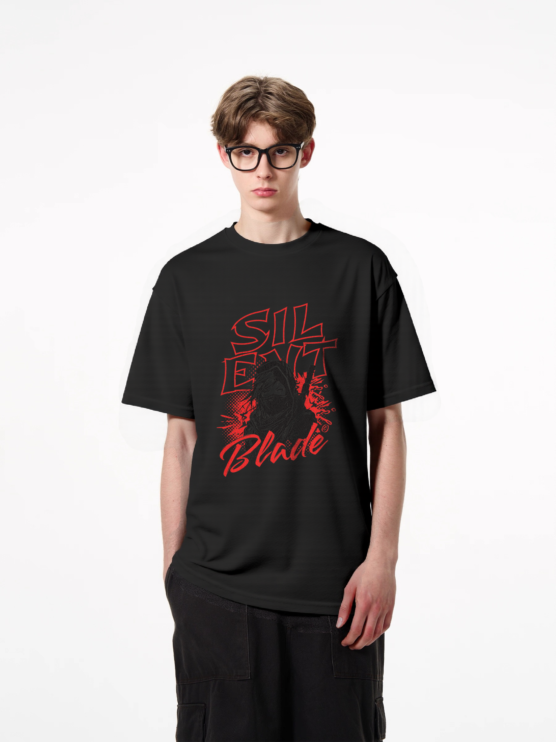 1pcs Trendy T Shirt with Reblick Art Print, Various Colors, 180g Pure Cotton, Perfect for Blade Fans, Unique Design, Stylish and Comfortable, Ideal for Daily Wear and Gifts, Best Choice for Fashion Lovers. Everyday Casual Graphics for