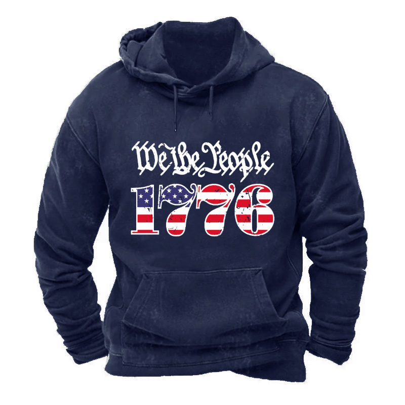 USA Flag 1776 We The People Hoodie