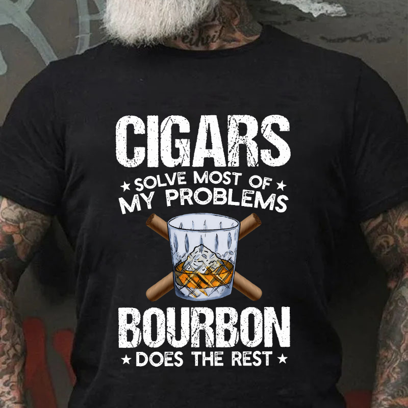Cigars Solve Most Of My Problems T-shirt