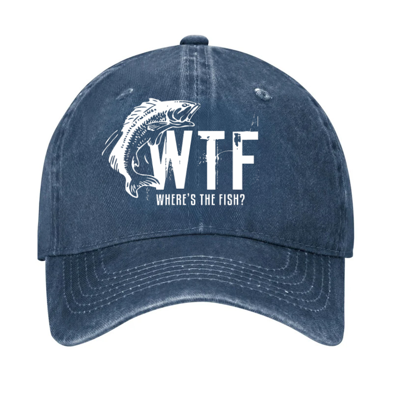 WTF Wheres The Fish Funny Hat