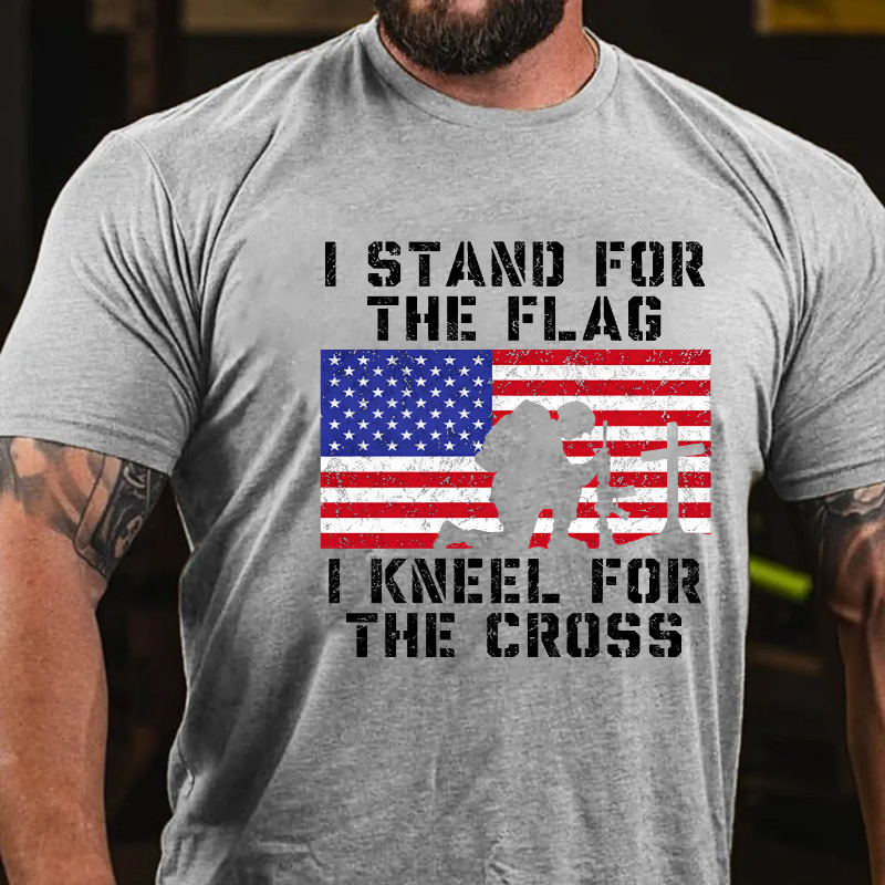I Stand For The Flag I Kneel For The Cross T-shirt