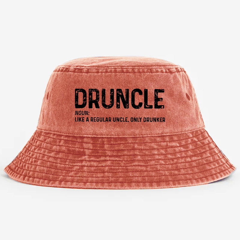 Druncle Funny Uncle Definition Gift Bucket Hat