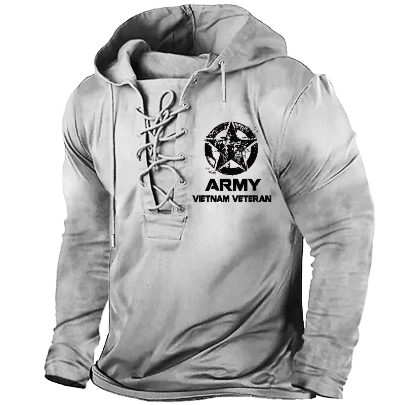 Proud U.S Army Vietnam Veteran Military Veterans Day Vintage Retro Hoodie