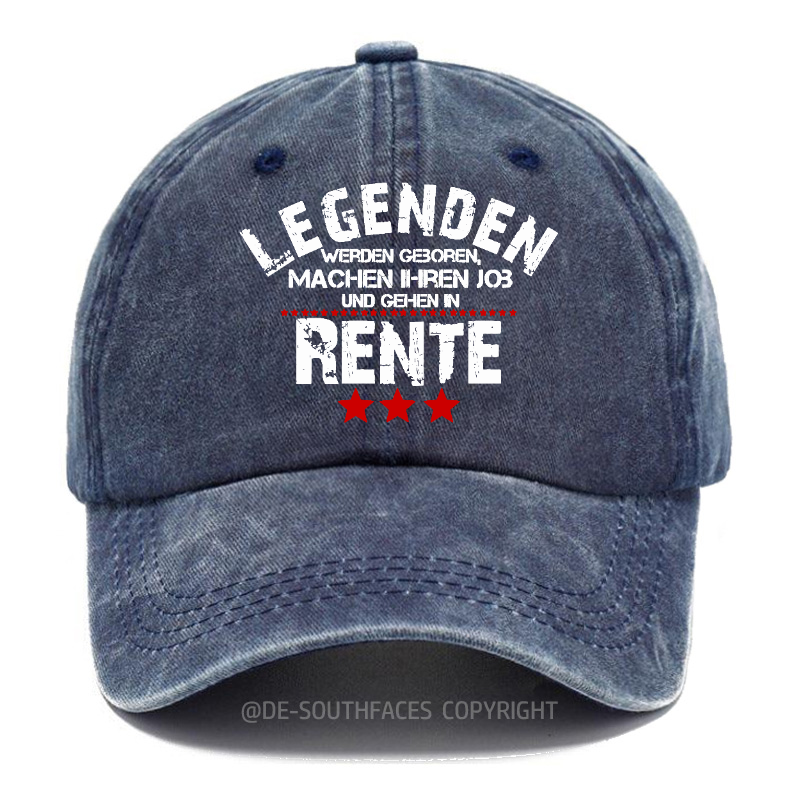 Legenden Werden Geboren  Machen Ihren Job Und Gehen In Rente Baseball Cap